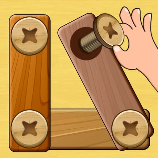 Wood Nuts & Bolts Puzzle 13.6